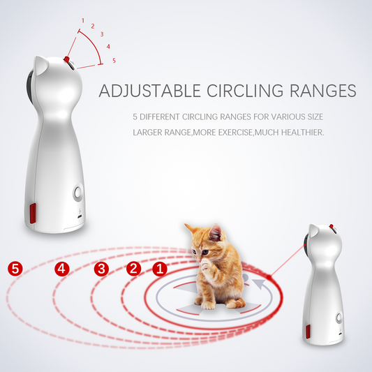 Automatic LED Laser Cat Toy – Smart Exercise & Training Entertainer