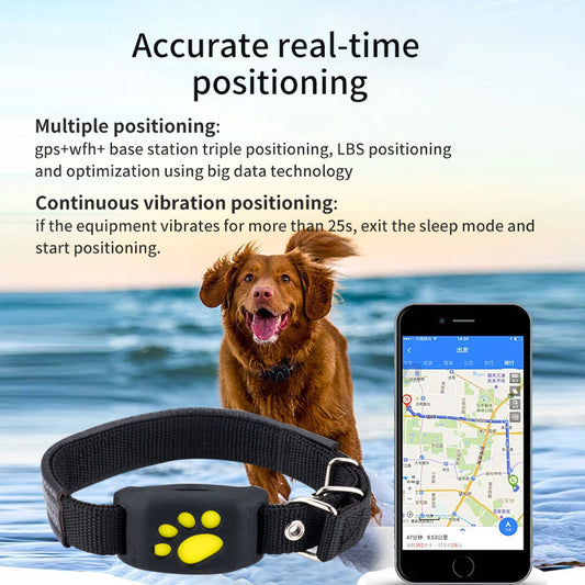 Intelligent Waterproof Pet GPS Tracker – Multi-Network Precision Locator