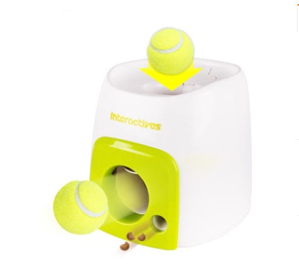 Smart Pet Feeder & Tennis Ball Launcher – Treat-Reward Throwing Machine for Dogs