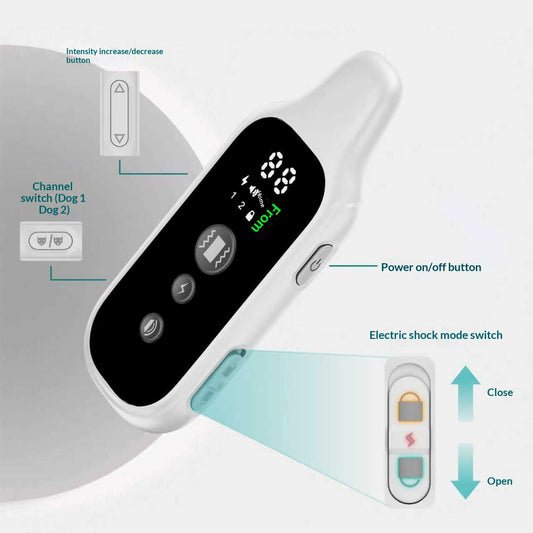 Anti-barking Device Remote-controlled Training Pet Shock Collar