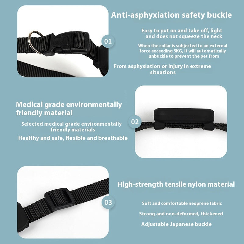 Bluetooth 5.2 Anti-Lost Pet Collar Tracker – 90dB Sound Search