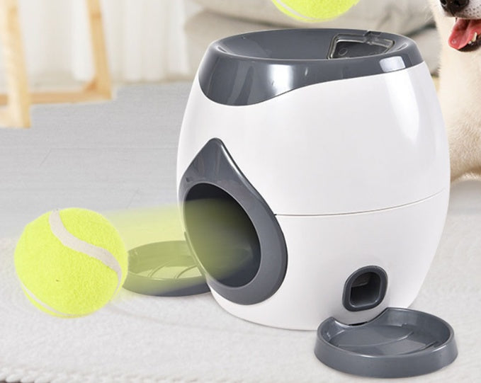Smart Pet Feeder & Tennis Ball Launcher – Treat-Reward Throwing Machine for Dogs