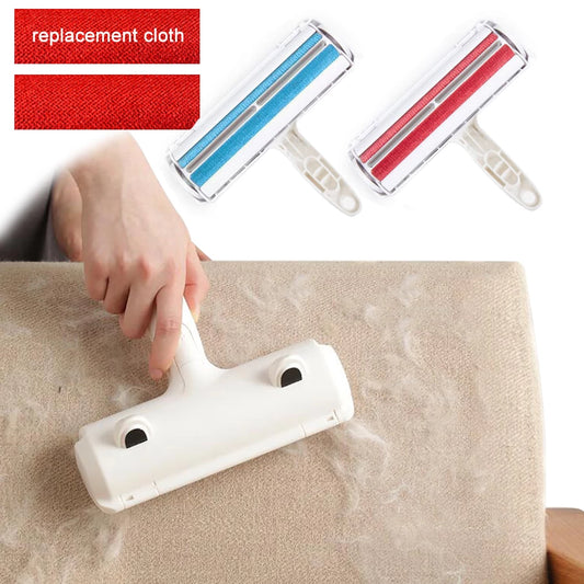 2-Way Pet Hair Remover Roller – Reusable Lint Brush for Clothes, Carpet & Furniture