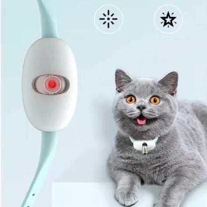 Smart Laser Cat Collar Toy – Hands-Free USB Rechargeable Automatic Teaser
