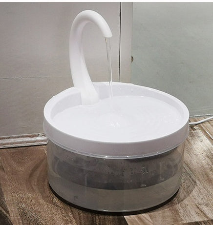Swan-Neck Automatic Circulation Pet Drinking Fountain – Filtered Water Dispenser for Cats & Dogs