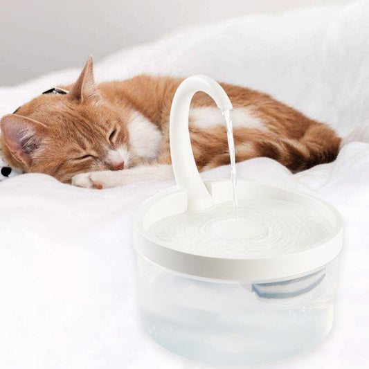 Swan-Neck Automatic Circulation Pet Drinking Fountain – Filtered Water Dispenser for Cats & Dogs