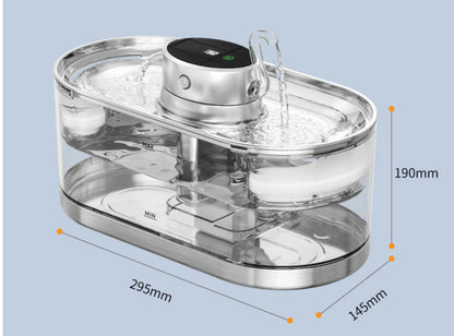 Smart Wireless Rechargeable Pet Water Dispenser – 5000mAh Battery