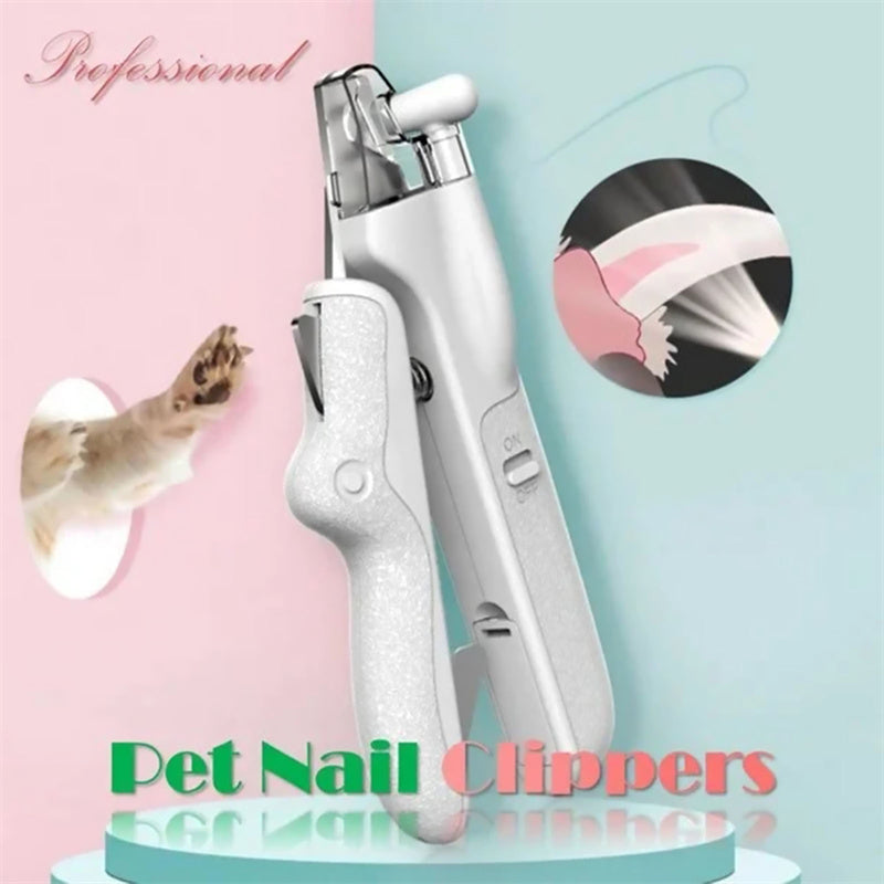 Professional Pet Nail Clippers with LED Light – Precision Trimmer for Dogs & Cats