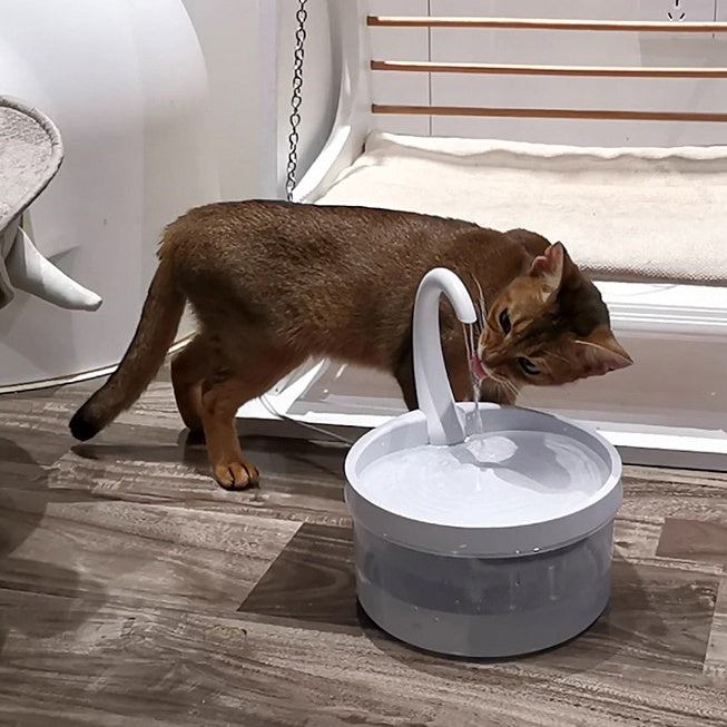 Swan-Neck Automatic Circulation Pet Drinking Fountain – Filtered Water Dispenser for Cats & Dogs