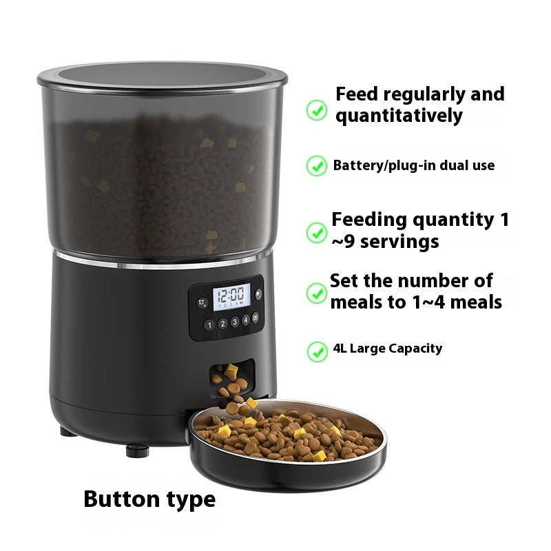 4L Smart App-Controlled Automatic Pet Feeder – Dogs & Cats