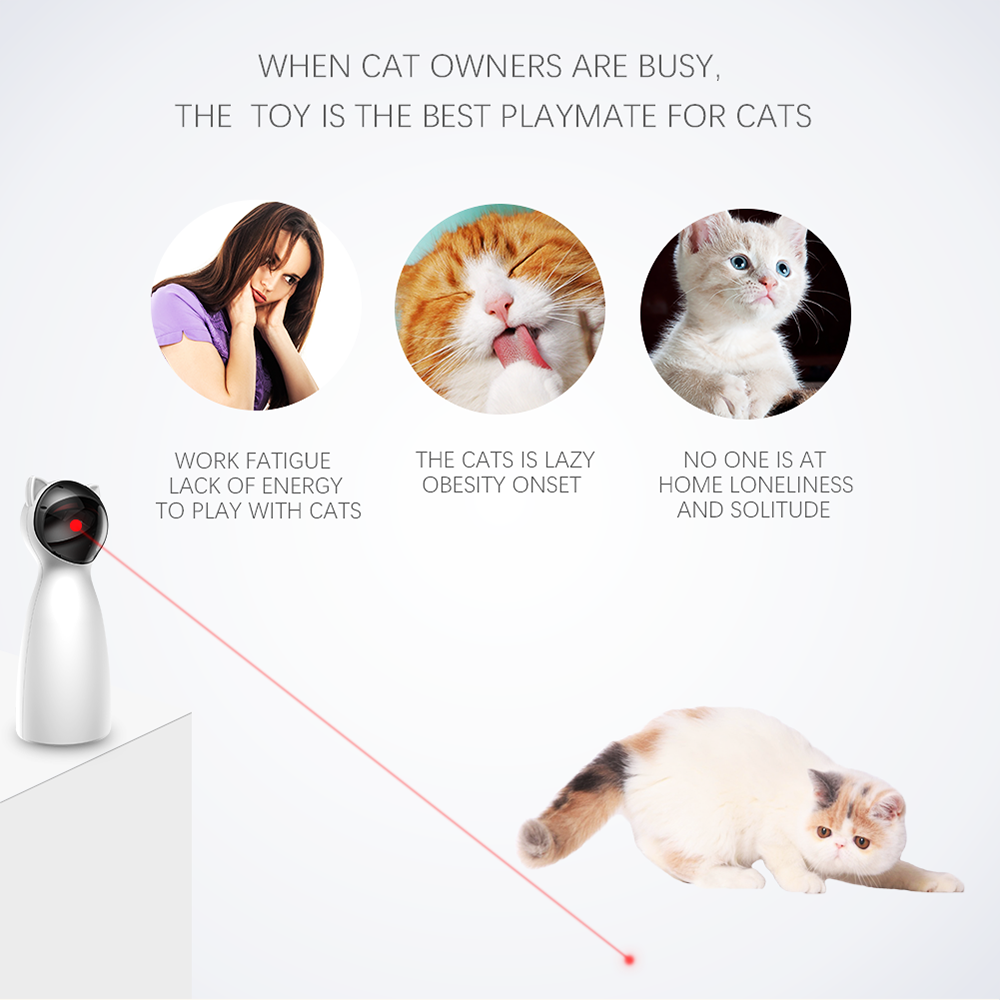 Automatic LED Laser Cat Toy – Smart Exercise & Training Entertainer