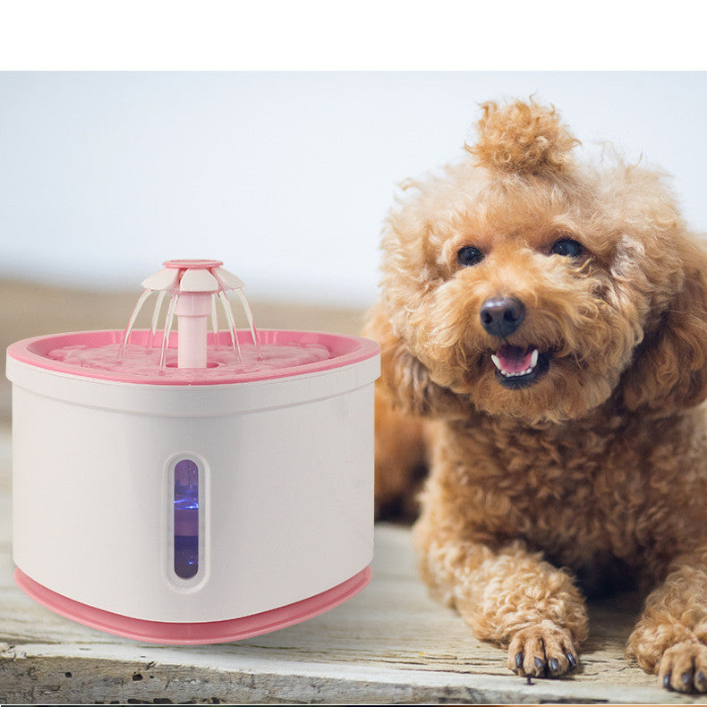 Automatic LED Pet Water Fountain – Electric USB Filtered Drinking Fountain for Cats & Dogs