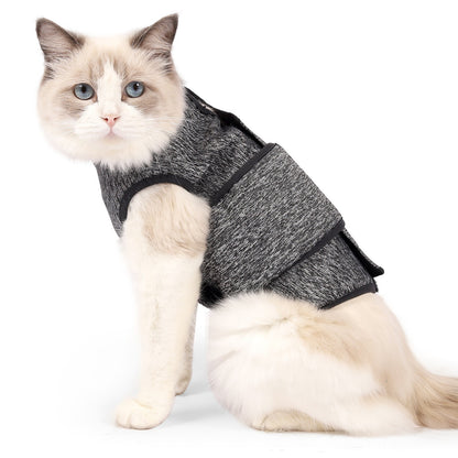 Adjustable Cat Calming Vest Anti Anxiety Clothes