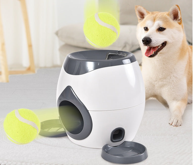 Smart Pet Feeder & Tennis Ball Launcher – Treat-Reward Throwing Machine for Dogs