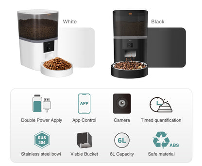 Smart Automatic Pet Feeder with HD Camera & App Control