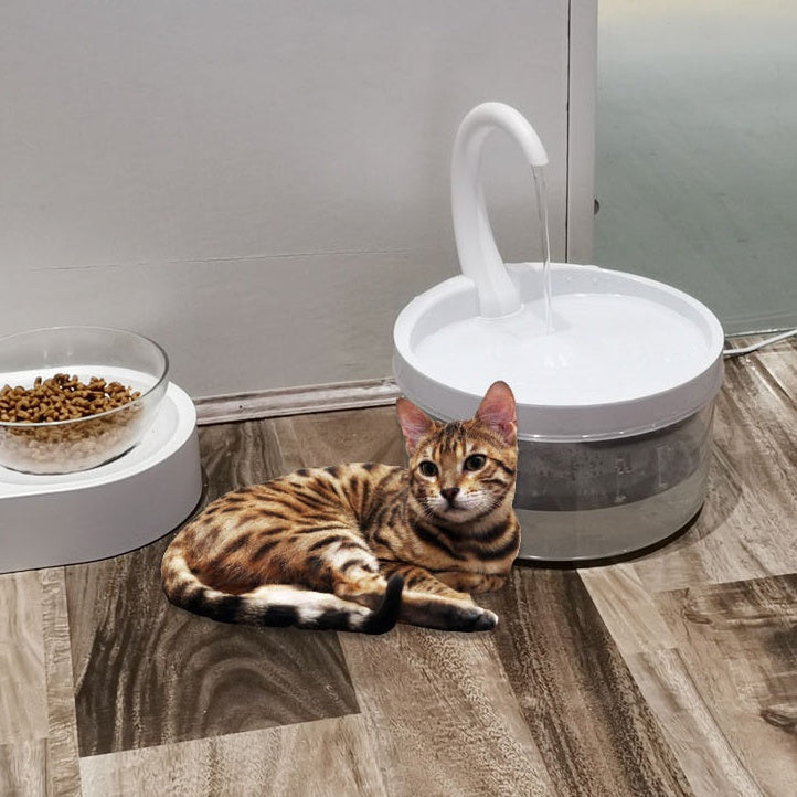 Swan-Neck Automatic Circulation Pet Drinking Fountain – Filtered Water Dispenser for Cats & Dogs
