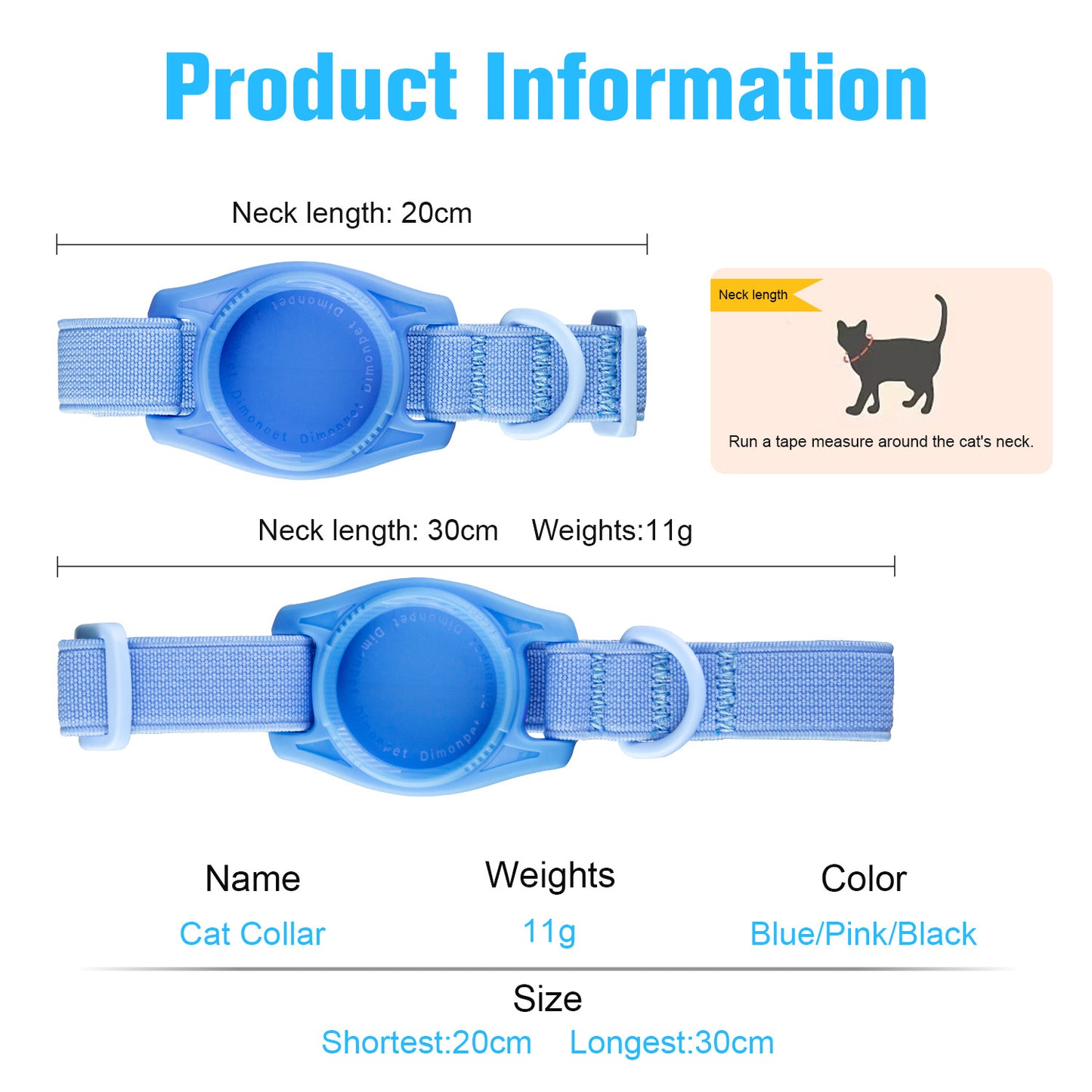 Anti-loss Alarm Device Protective Pet Collar