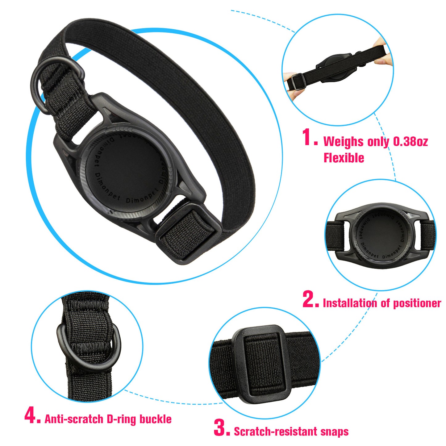 Anti-loss Alarm Device Protective Pet Collar