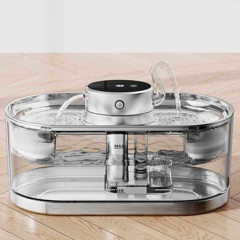 Smart Wireless Rechargeable Pet Water Dispenser – 5000mAh Battery