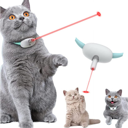 Smart Laser Cat Collar Toy – Hands-Free USB Rechargeable Automatic Teaser
