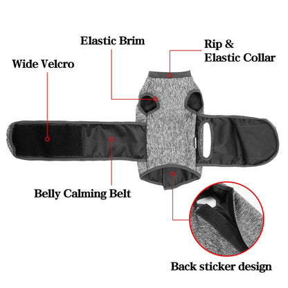 Adjustable Cat Calming Vest Anti Anxiety Clothes