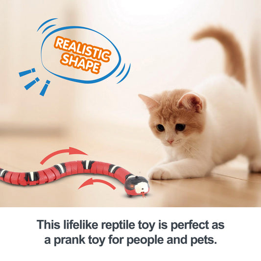 Smart Sensing Automatic Electronic Snake Cat Toy – USB Rechargeable