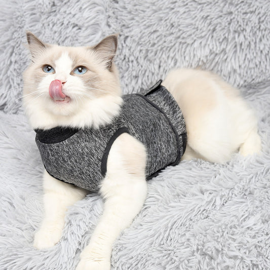 Adjustable Cat Calming Vest Anti Anxiety Clothes