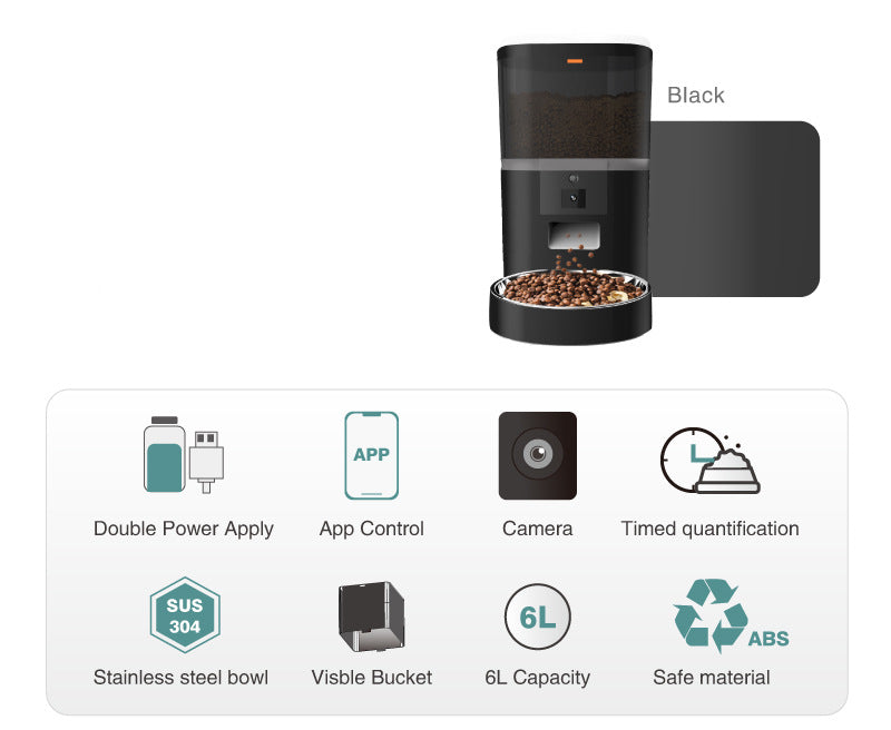 Smart Automatic Pet Feeder with HD Camera & App Control