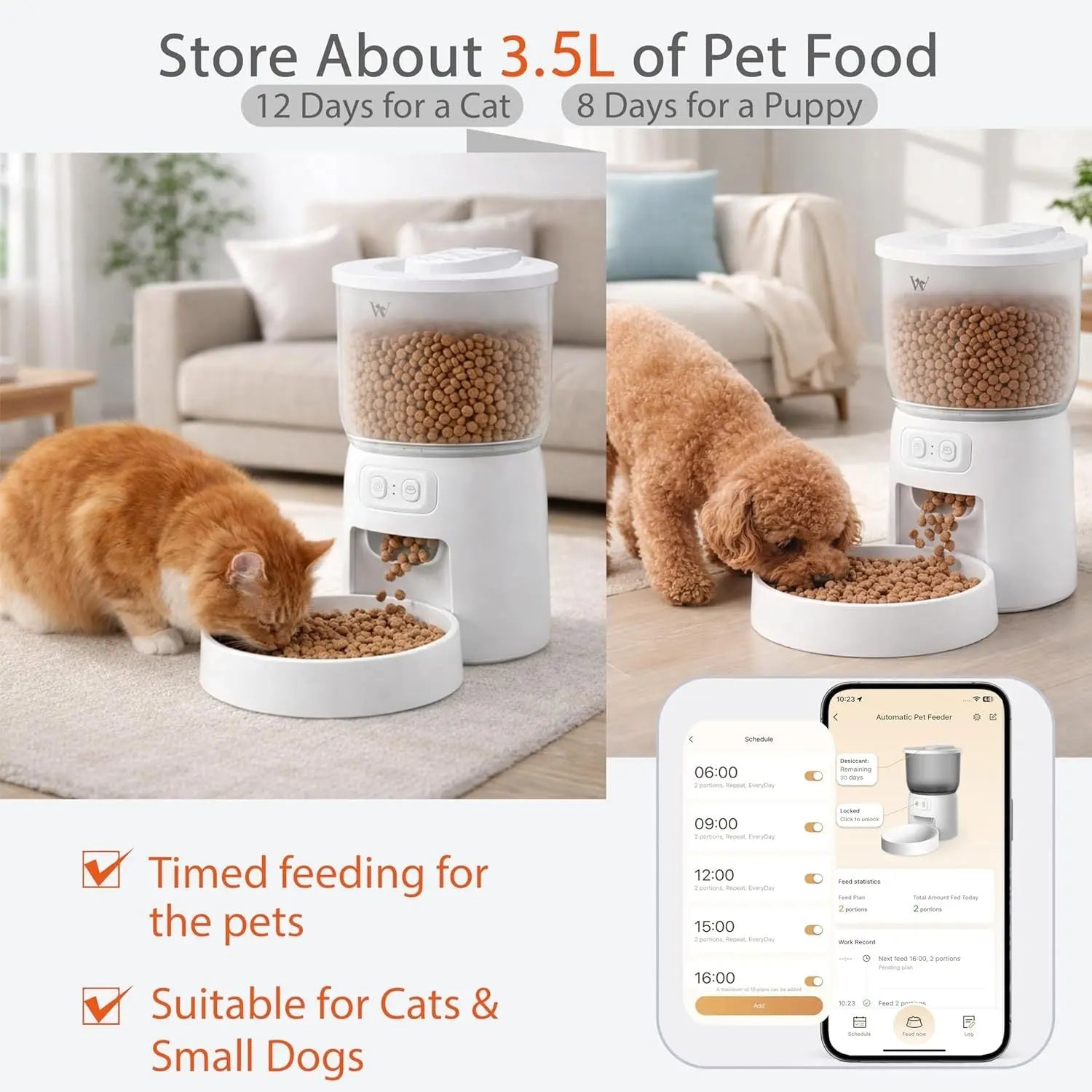 NexiPets Automatic Wi-Fi Cat Feeder - NexiPets